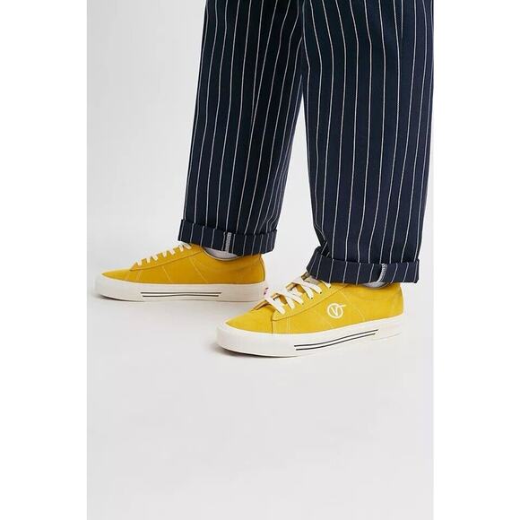 Vans Size 10 Anaheim Factory Sid DX OG Yellow Suede Trainers Men’s Classic Low - Picture 2 of 14